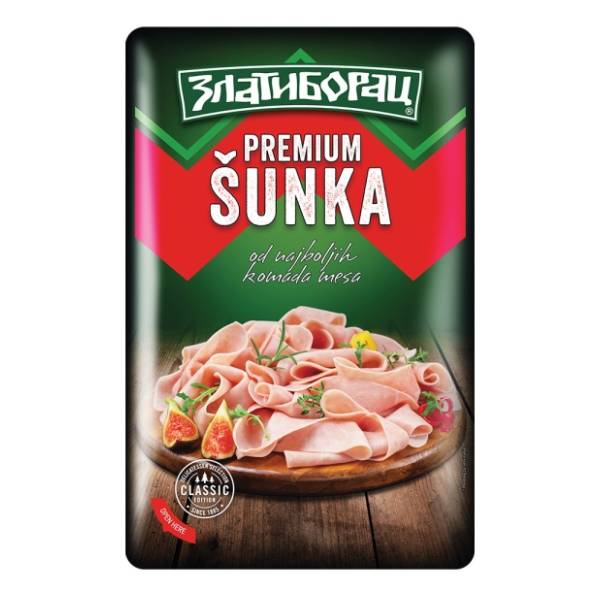 ZLATIIBORAC premium šunka slajs 125g