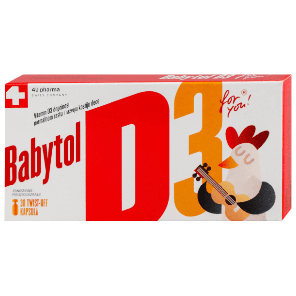 4U PHARMA Babytol D3 twist off kapsule 30kom