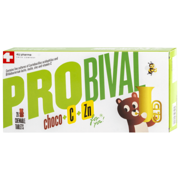 4U PHARMA Probival choco+C+Zn čokoladni medvedići 20kom