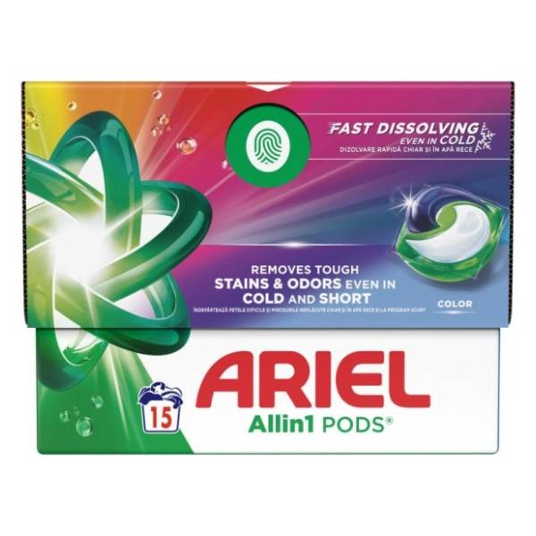 ARIEL PODS All in 1 color kapsule za veš 15kom