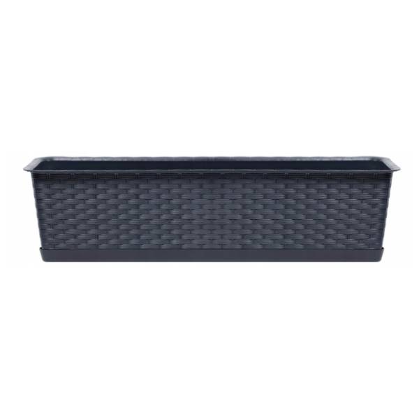 Balkonska saksija PROSPERPLAST Ratolla 49x17x15cm antracit