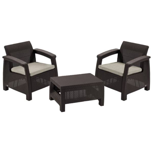 Baštenski set KETER Corfu weekend CU 258953 braon
