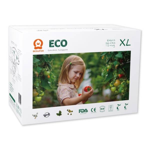 BESUPER pelene eco bamboo XL 84kom