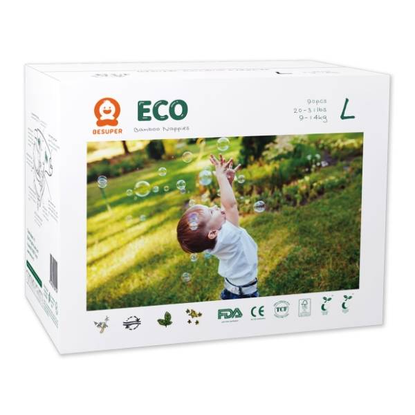 BESUPER pelene eco bamboo L 90kom