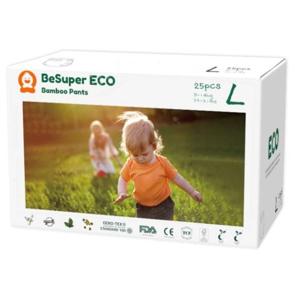 BESUPER pelene pants eco bamboo L 100kom