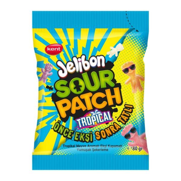 Gumene bombone KENT sour patch tropical 80g