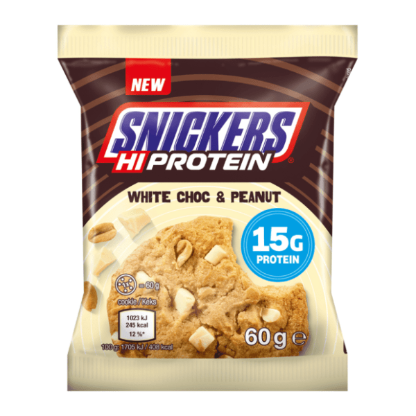 Keks SNICKERS Hi protein cookies white chocolate & peanut 60g
