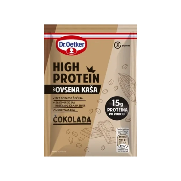 DR. OETKER ovsena kaša high protein čokolada 64g