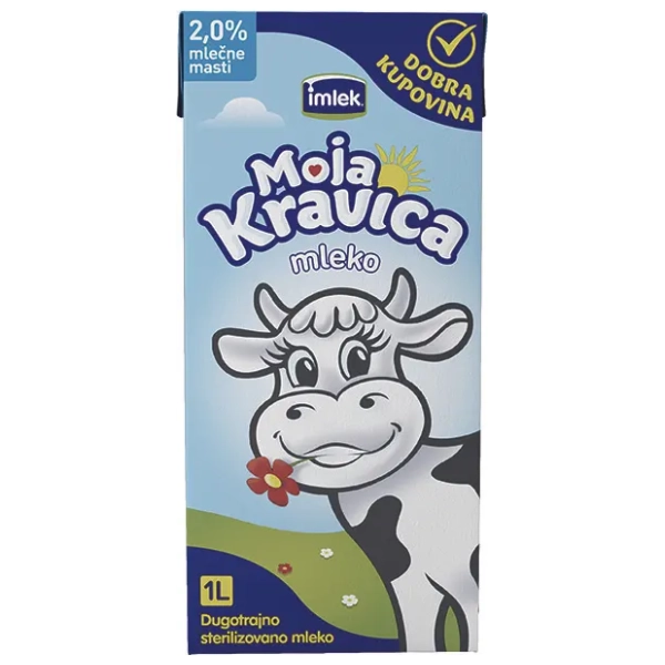 Dugotrajno mleko MOJA KRAVICA 2%mm 1l
