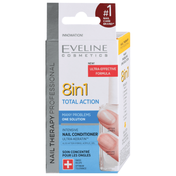 EVELINE Total action 8in1 zaštitni lak za nokte