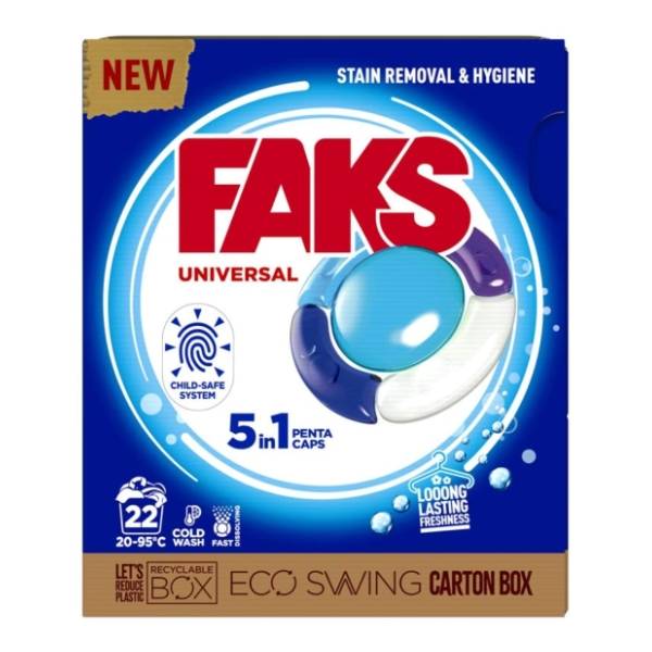 FAKS Universal kapsule za veš 22kom