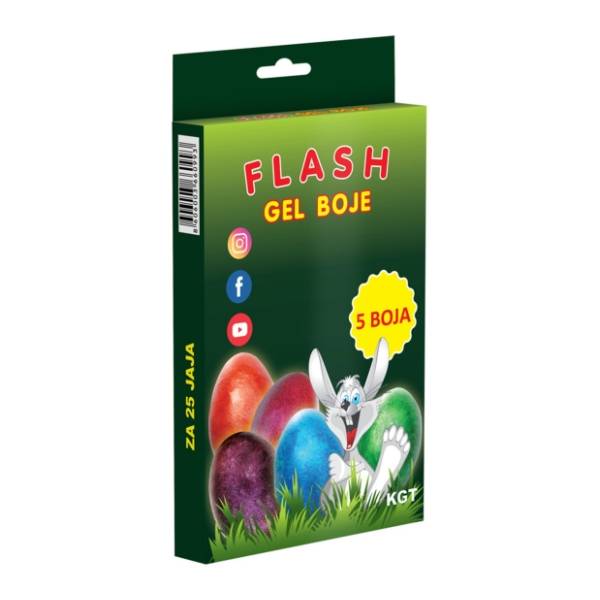 Gel flesh metalizirane boje za jaja KGT 5kom