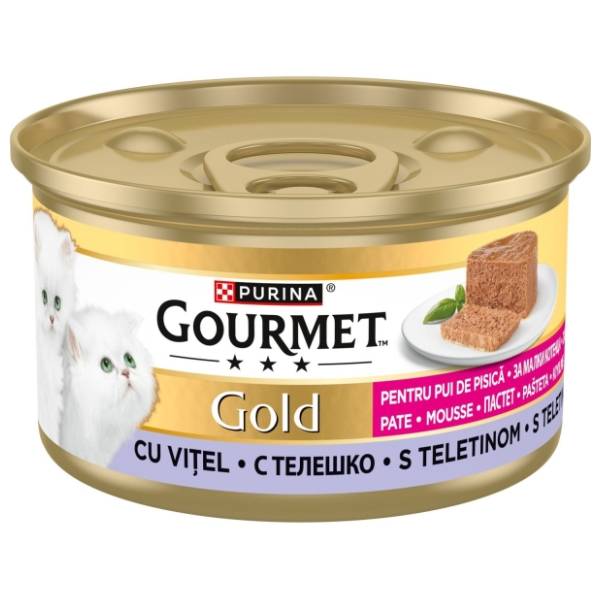 GOURMET Junior gold hrana za mačke teletina 85g