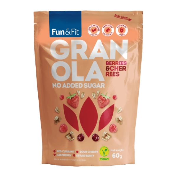 FUN&FIT Granola crveno voće 60g