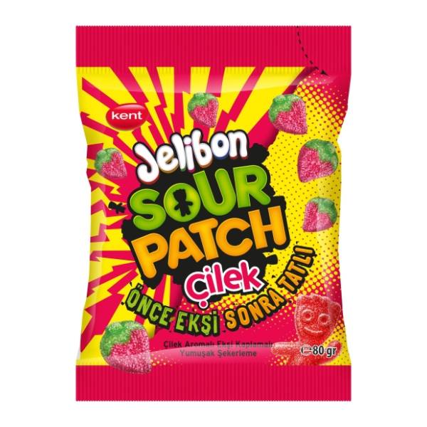 Gumene bombone KENT sour patch strawberry 80g