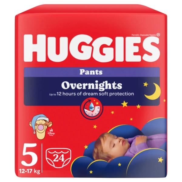 HUGGIES noćne pelene pants Little Movers 5 24kom