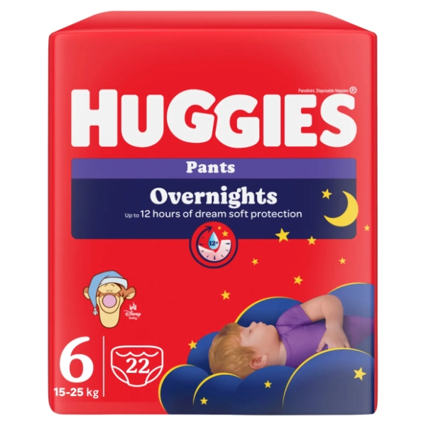 HUGGIES noćne pelene pants Little Movers 6 22kom