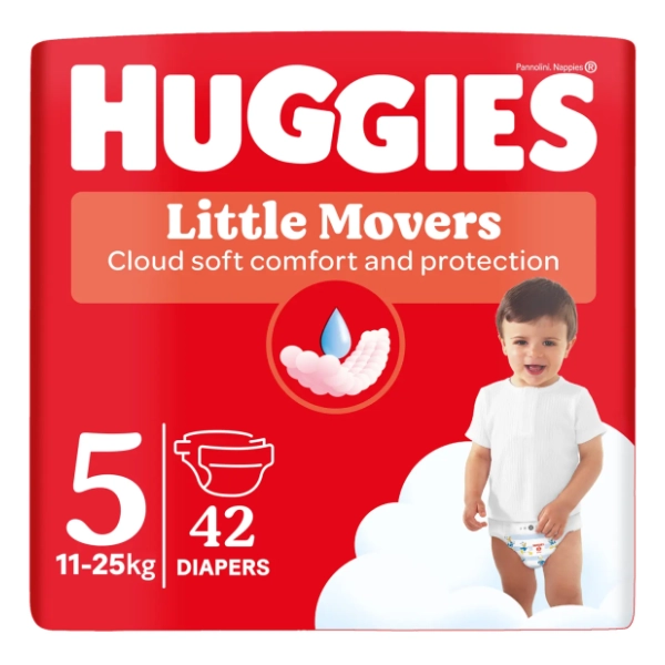 HUGGIES pelene Little Movers 5 42kom