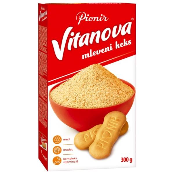 Keks PIONIR Vitanova mleveni 300g