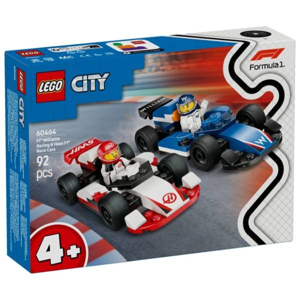 LEGO City F1 Williams racing i Haas F1 formule 60464
