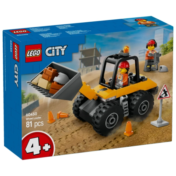 LEGO City žuti građevinski utovarivač 60450