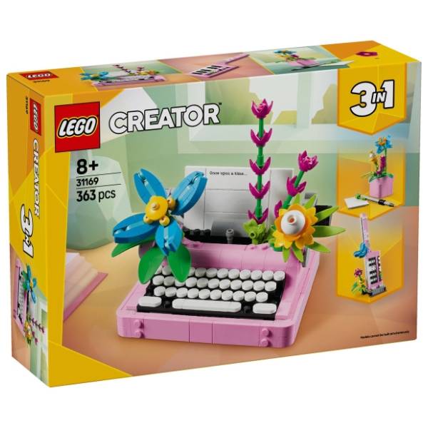 LEGO Creator 3in1 pisaća mašina sa cvećem 31169