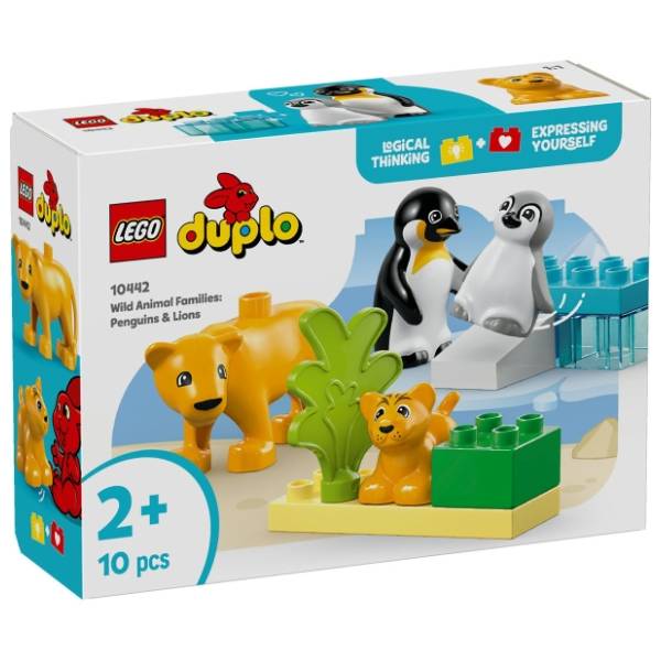 LEGO DUPLO porodice divljih životinja pingvini i lavovi 10442