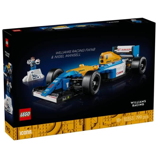 LEGO Icons Williams racing FW14B i Najdžel Mensel 10353