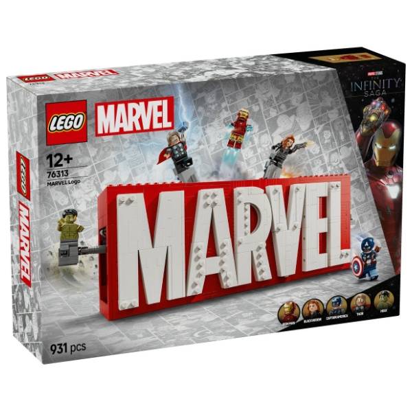 LEGO Marvel logo i mini-figure 76313