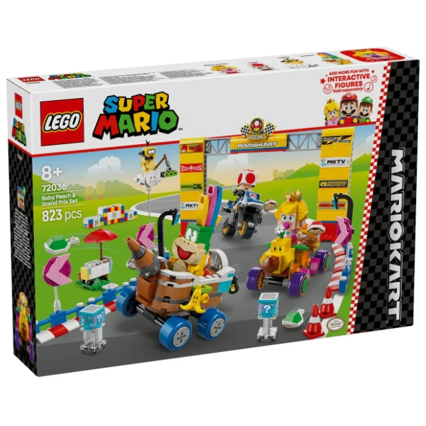 LEGO Super Mario kart beba Breskvica i grand-pri set 72036