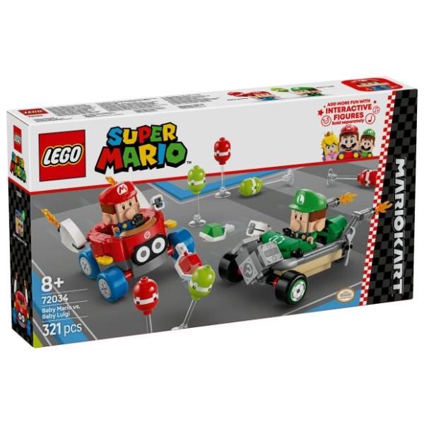 LEGO Super Mario kart beba Mario protiv bebe Luiđija 72034