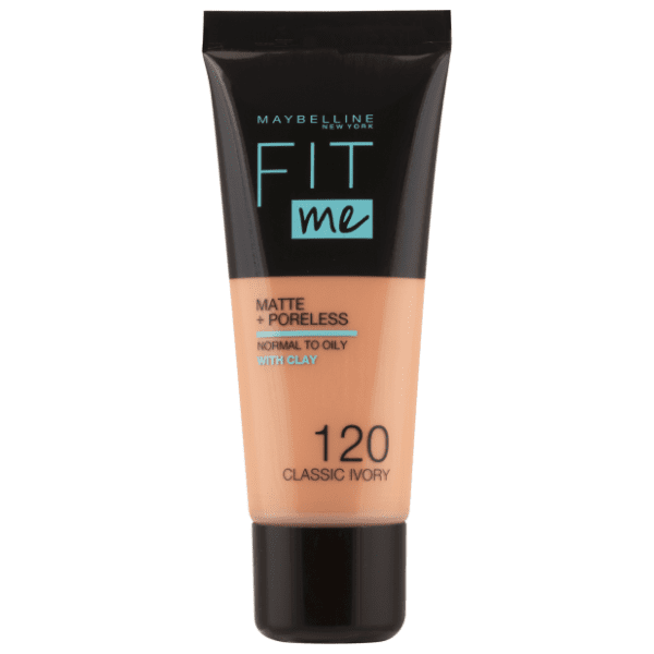 MAYBELLINE Fit me matte tečni puder 120 classic ivory 30ml