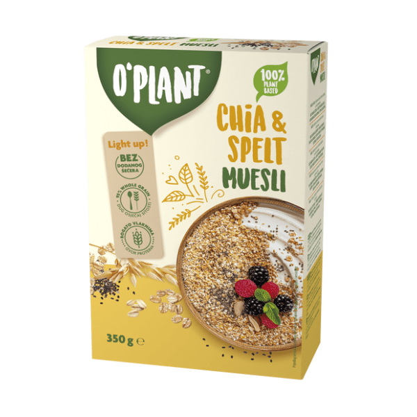 Musli O'PLANT Chia&spelt 350g