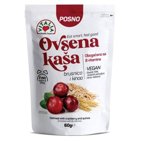 VITALIA ovsena kaša brusnica i heljda 60g
