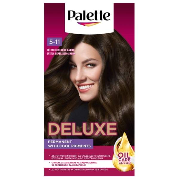 PALETTE Deluxe farba za kosu 5.11 light ash brown