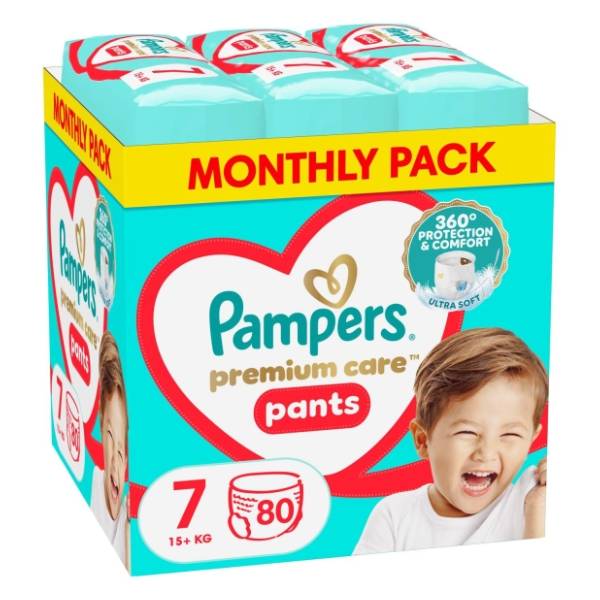 PAMPERS pelene premium care pants 7 80kom
