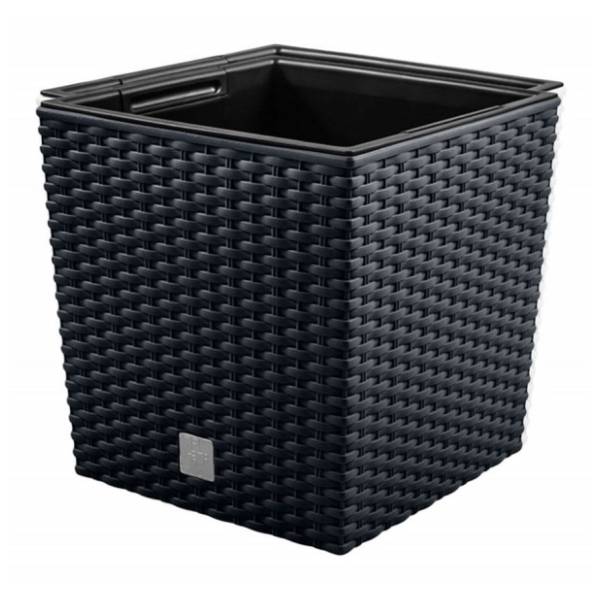 Saksija PROSPERPLAST Rato low 32x32x33cm antracit