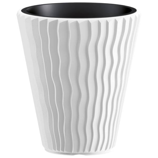 Saksija PROSPERPLAST Sandy 30x33cm bela