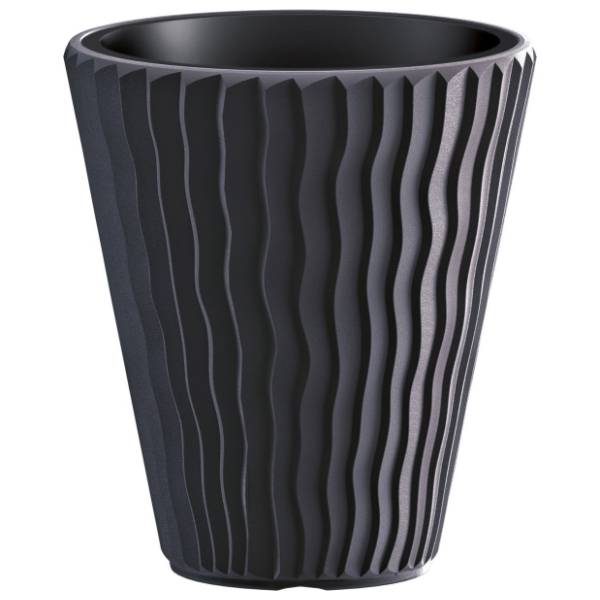 Saksija PROSPERPLAST Sandy 39x44cm antracit