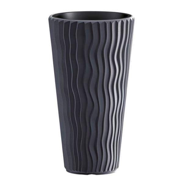 Saksija PROSPERPLAST Sandy slim 30x52cm antracit