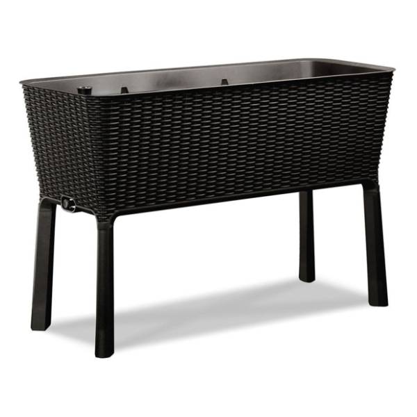 Saksija sa nogarima KETER Easy grow 120l 114x49,3x75,7cm grafit