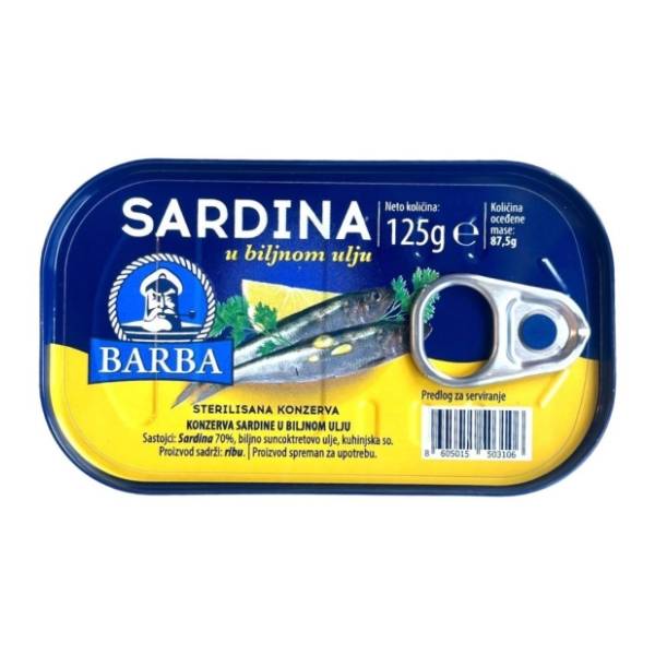 Sardina BARBA u ulju 125g