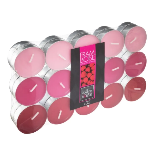 Set sveća ATMOSPHERA nina raspberry 30kom