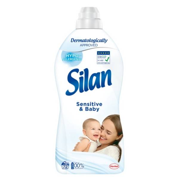 SILAN Sensitive & baby omekšivač za veš 72 pranja (1,8l)