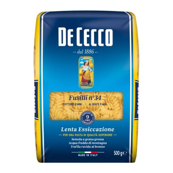 Testenina DE CECCO Fusilli 500g
