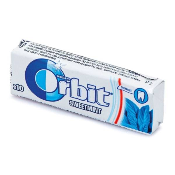 Žvake ORBIT Sweet mint 14g