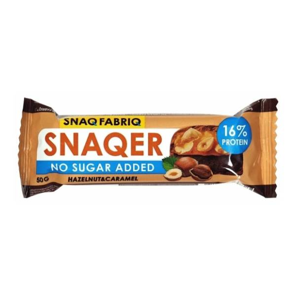 Bar SNAQER Natural lešnik i karamela 35g