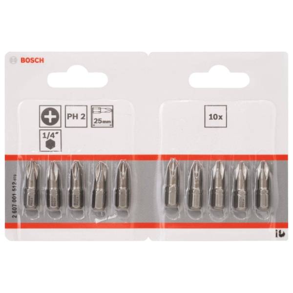 BOSCH PH 2 25 mm 2607001512 set bitova 10 kom