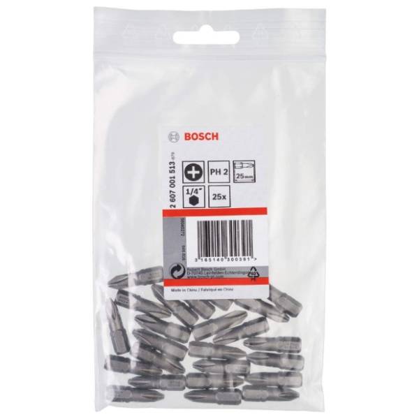 BOSCH PH 2 25 mm 2607001513 set bitova 25 kom