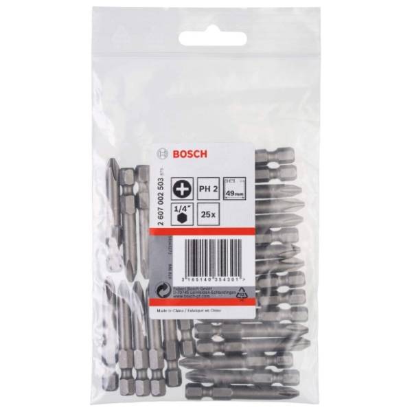 BOSCH PH 2 49 mm 2607002503 set bitova 25 kom
